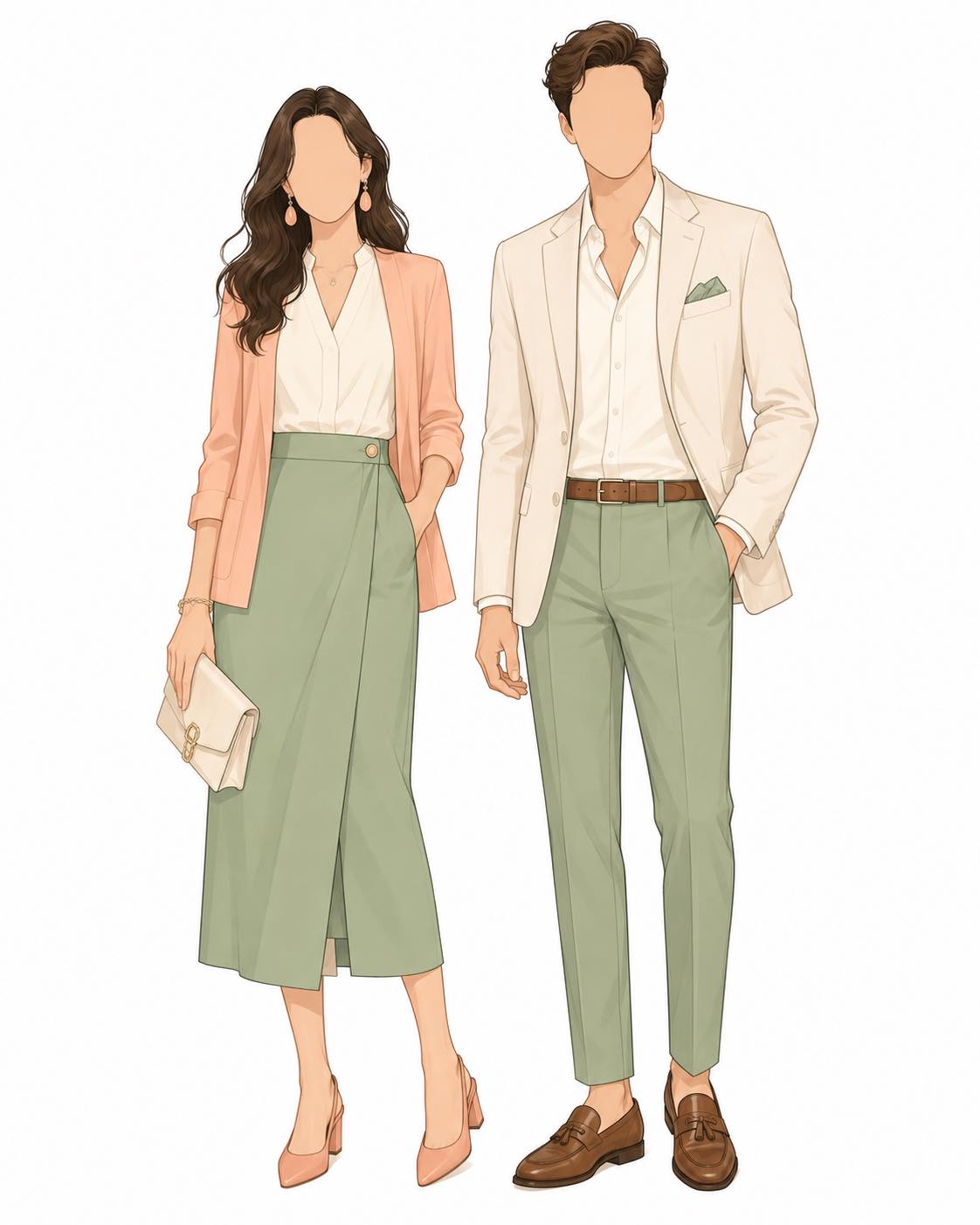 Peach formal dress inspiration